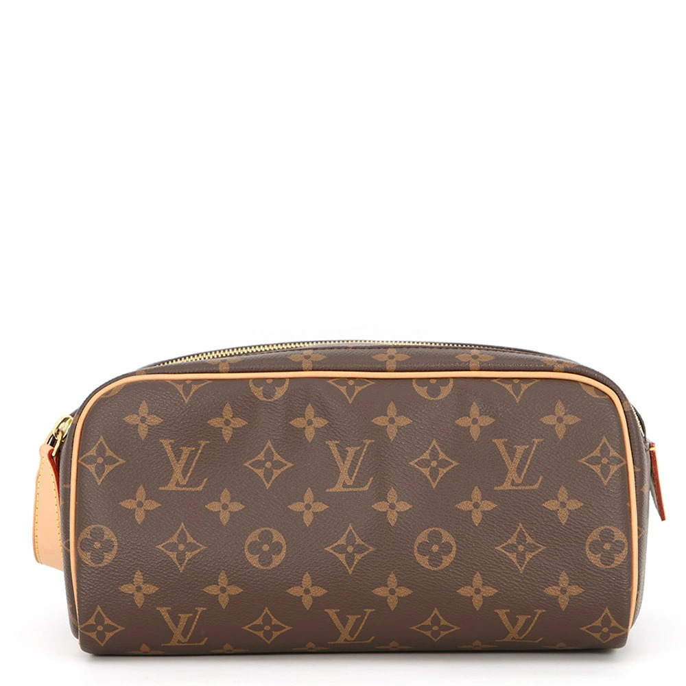 Louis Vuitton Monogram Dopp Clutch Bag Pouch Clutch Handbag Shoulder